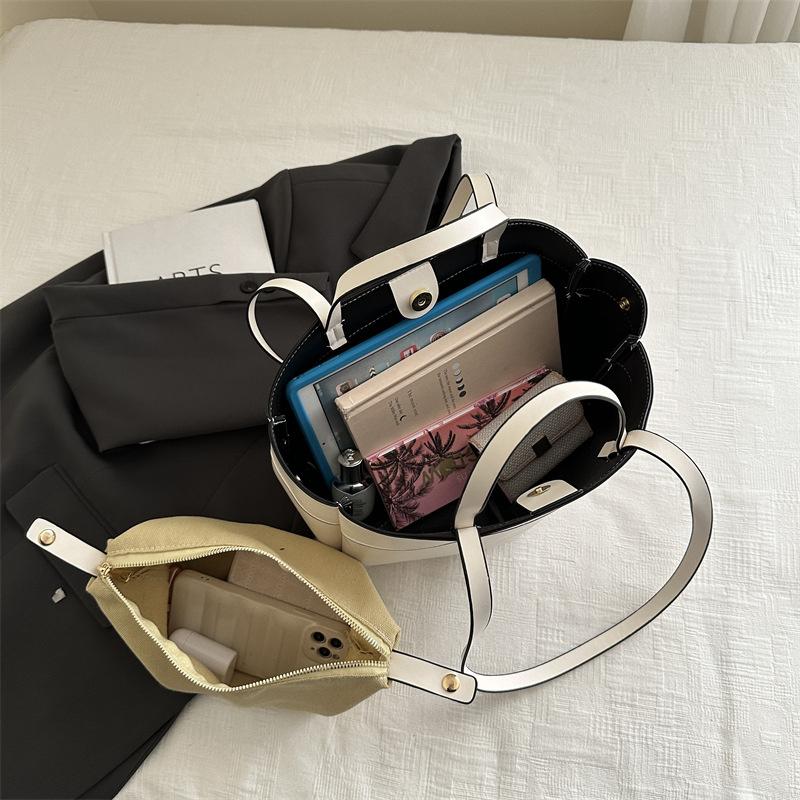 Зимняя Новая Ретро Шик Сумка-тоут Женская Большая Вместимость Повседневная Ручная Сумка Корзина На Плечо Кроссбоди Сумка CLE