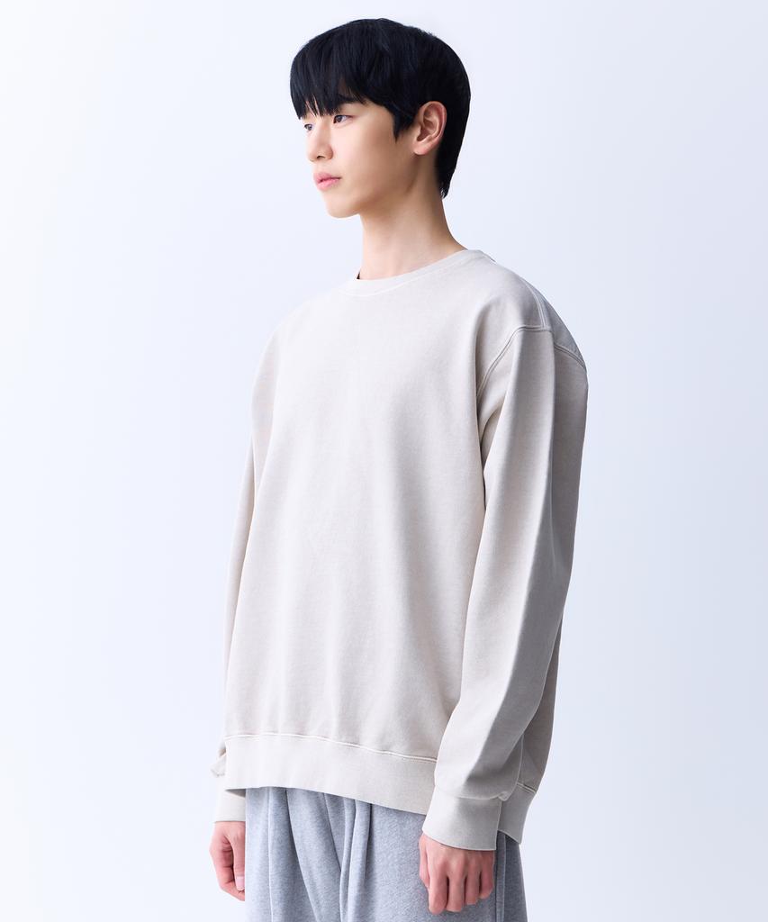 ADERNM Pigment Two-Tone Sweatshirt (Beige)