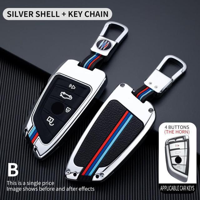 Car Key Case Cover Key Bag For Bmw F20 G20 G30 X1 X3 X4 X5 G05 X6 F15Accessories Car-Styling Holder Shell Keychain Protection