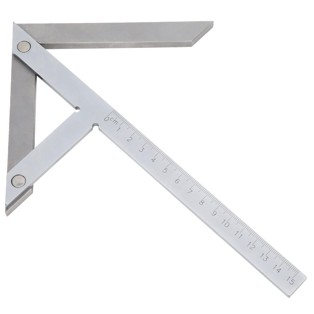 Carbon steel Angle Gauge Protractor 45/90 Degree Center Marker Ruler Marking Layout