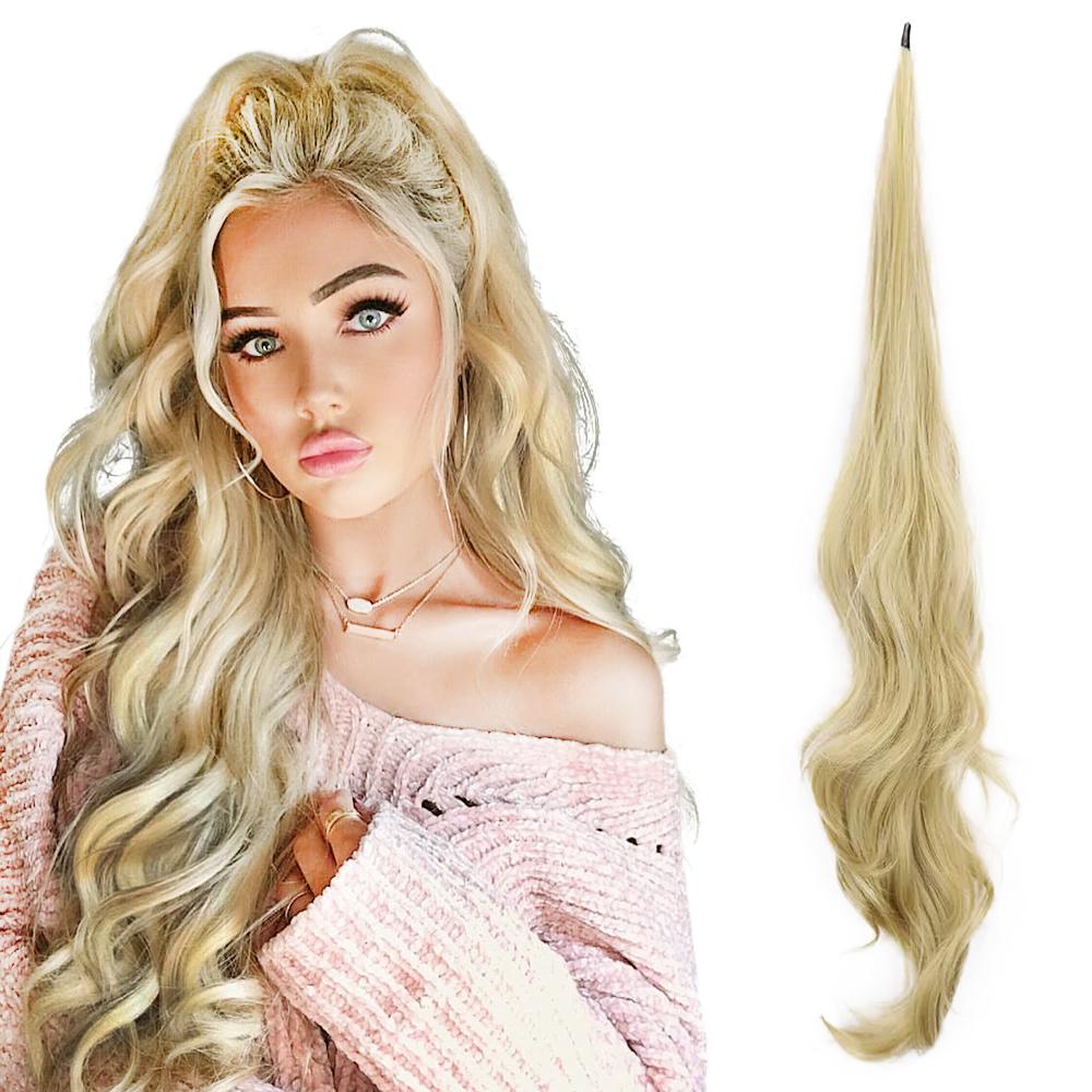 MISS WIG 30-дюймовый синтетический гибкий хвост с длинным волнистым многослойным хвостом, парик для женщин, повседневная одежда