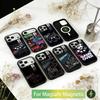 Чехол для телефона с графикой игрового контроллера для iPhone 17, 16, 15, 14, 13, 12, 11 Plus, Pro, магнитный с беспроводной зарядкой Magsafe