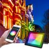 Светодиодный RGB прожектор Smart Reflector 30 Вт 50 Вт 100 Вт Водонепроницаемый уличный прожектор Настенное освещение Tuya WIFI Управление проектором Сад