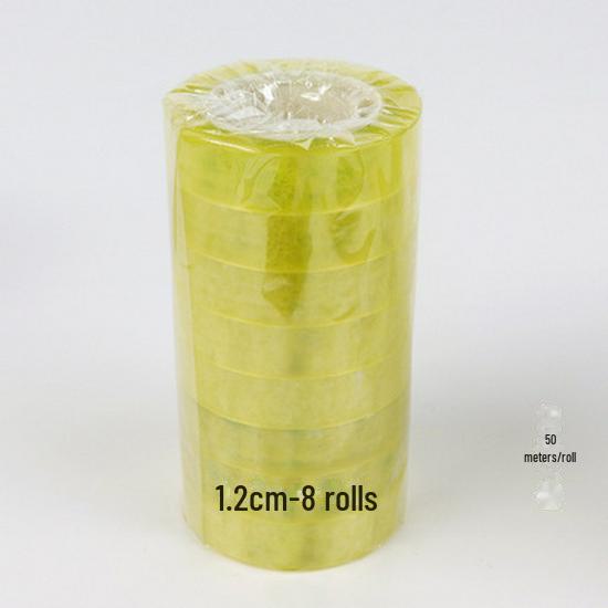 Прозрачная клейкая лента с цветочным узором для канцелярских товаров и упаковки.