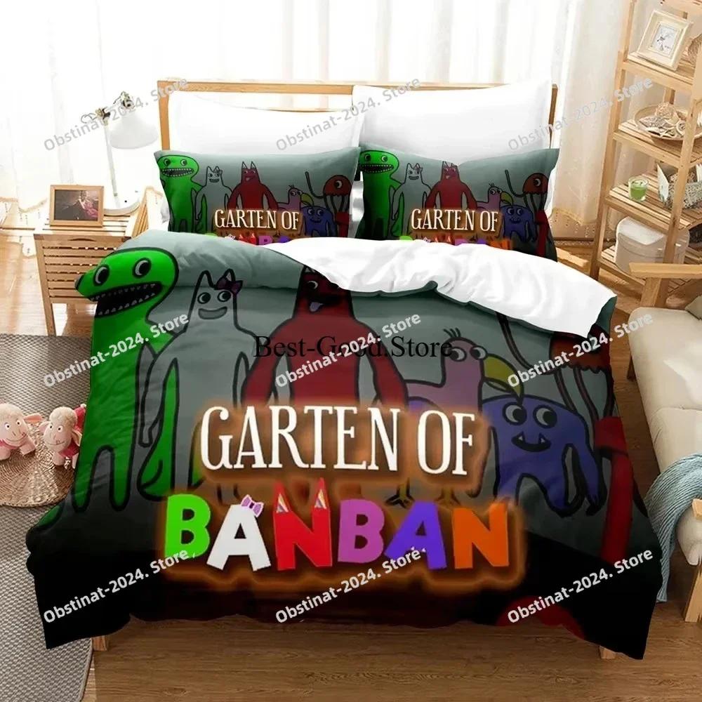 Новый Картонный Набор Постельного Белья Garten of Banban С Принтом Постельное Белье С Наволочкой Мягкое Покрывало На Одеяло Односпальное Двуспальное Queen Super King-Размеры