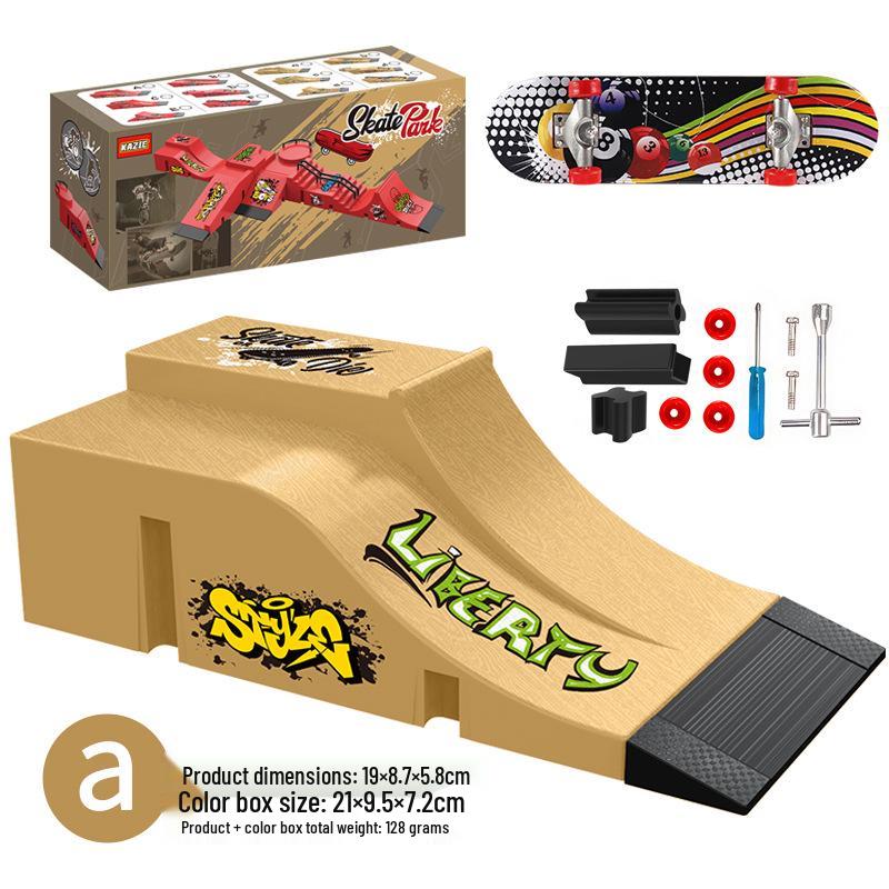 Мини-набор реквизита для фингерборд-парка: Креативная игрушка-рампа с изгибом