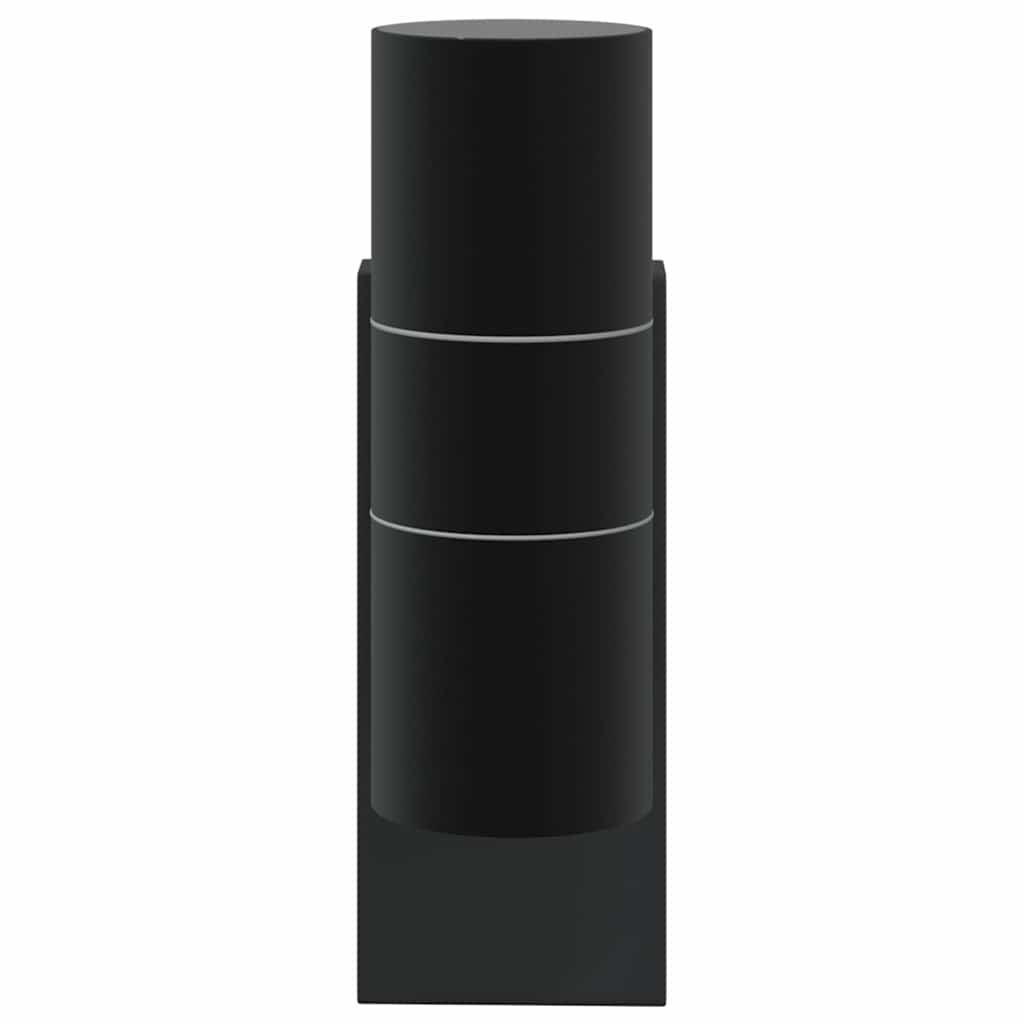 Outdoor Wall Lamp 2 pcs Black 7 x 10 x 22 cm