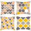 Новая Простая Серия Квадратная Форма Комбинация Принтованная Наволочка Домашняя Наволочка для Подушки на Диван