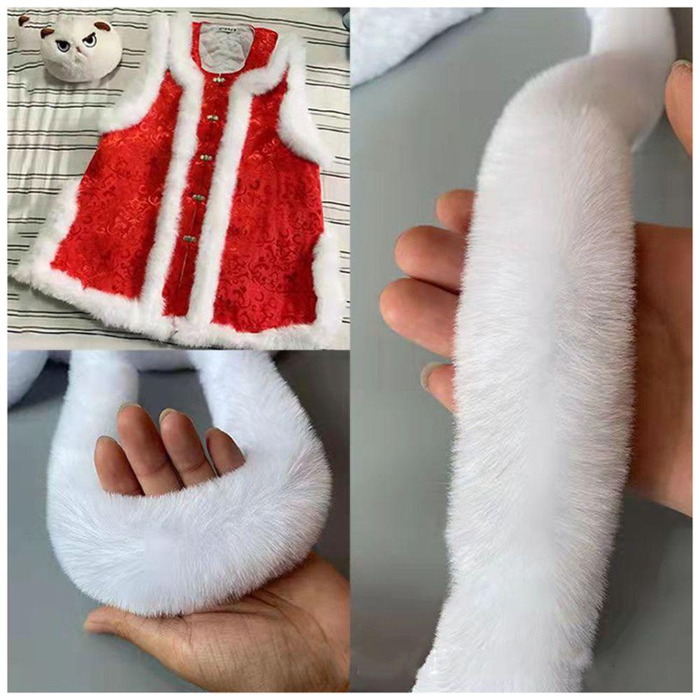 DIY Craft Furry Fluffy Trimming Ribbon Faux Rabbit Fur Furry Ribbon Fur Tape 100cm
