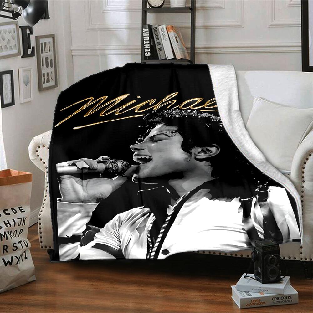 1Pc Michael Jackson Performance Blanket Soft Throw Blanket For Home Bedroom Bed Sofa Travel Office Solid Christmas Blanket