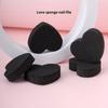 10 Pcs Cute Nail File Heart Shape Washable Nail Art Tool Polishable Pink And Black Nail File Blocks Buffer Sanding Files