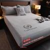 Cheaper Thicken Velvet Bed Cover Elastic Bed Sheets Set Mattress Cover Soft Queen King Solid Color 90/150/x200 For Home Decor
