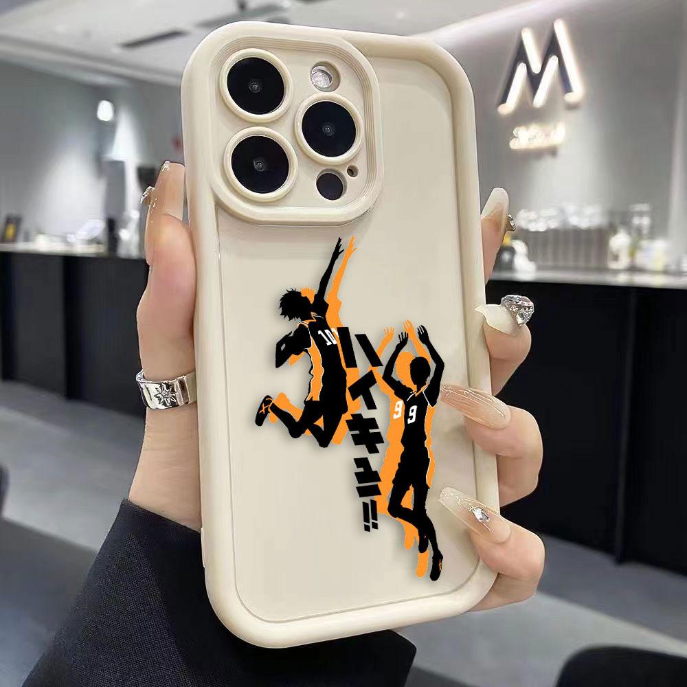 H-Haikyuu Школьный Волейбол Чехол для Телефона Для iPhone Apple 17 AIR 16 16E 11 12 13 14 15 XR Plus Pro Max Чехол Своими Руками Ударопрочный Чехол