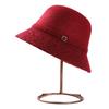 New Wool Basin Hat Women's Autumn and Winter Fashion Mother Bucket Hat Temperament Fleece Warm Top Hat