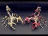 Красный король скорпионов 3D стальной пазл - металлическая модель высокой сложности