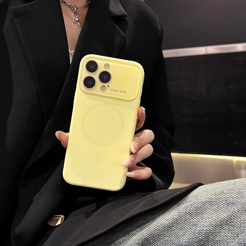 Применимо к iPhone17 с большим окном, чехол для мобильного телефона из жидкого силикона, Apple 16, тонкое кольцо, магнитное притяжение, полностью закрывающий, матовый, 15, жесткий чехол
