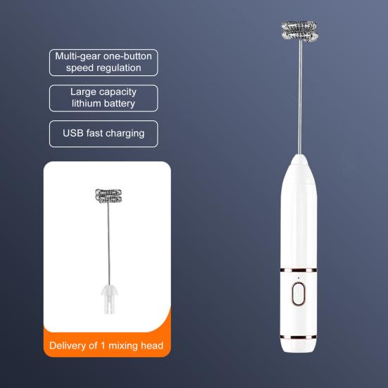 Ручной миксер для взбивания яиц, 3 скорости, беспроводной электрический вспениватель молока для кофе, горячего шоколада, беспроводной венчик для взбивания яиц, тихий кухонный миксер