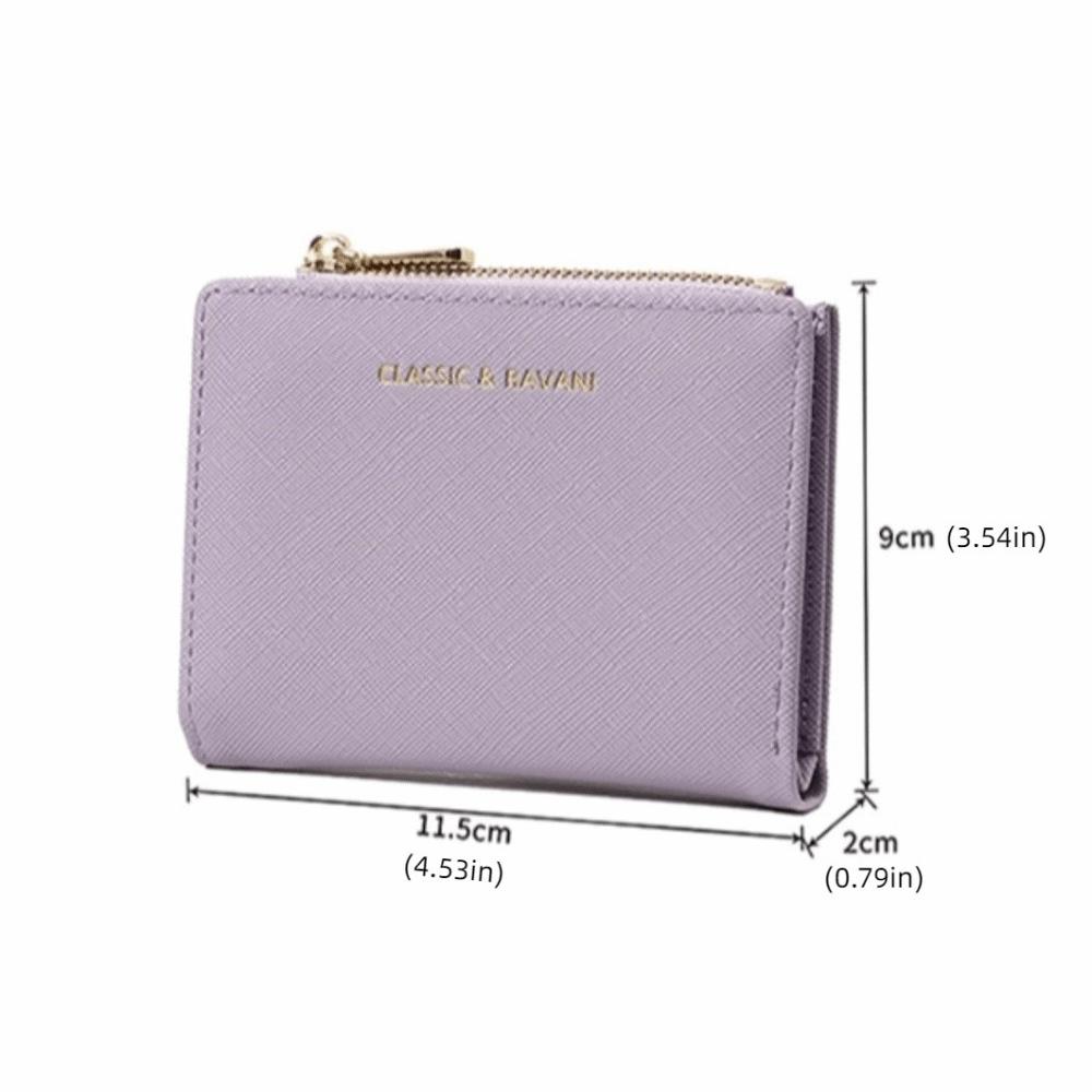 Coin Pouch Card Holders Clutch Card Pocket Short Wallet Change Bag PU Coin Purse  Female