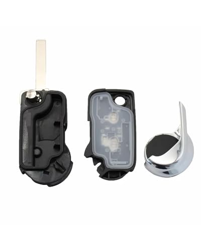 Two-key folding key case for 2009-2017 DS3 shell only no electronic components Silver Black