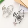 1Pc Halloween Black Spider Hair Claw Clips With Pearl Charm Design,Metal Gothic Punk Hair Clips Strong Hold Hair Accessories
