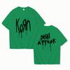 Korn Музыкальный Концерт Рок-Группа Мировой Тур Футболка из Чистого Хлопка Персонализированная Уличная Универсальная 2025 Летняя Модная Футболка