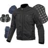 Мотоциклетная защитная зимняя куртка 1289 для защиты от холода, водонепроницаемая, стандарт CE, черная, L [KOMINE] JK-603 осень/зима/весна 07-603