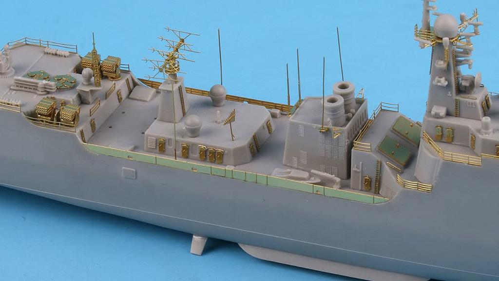 Пластиковые детали для модели эсминца ВМС Китая типа 052C от Tetra Model Works SE Series SE7034 1/700 (для ТР)