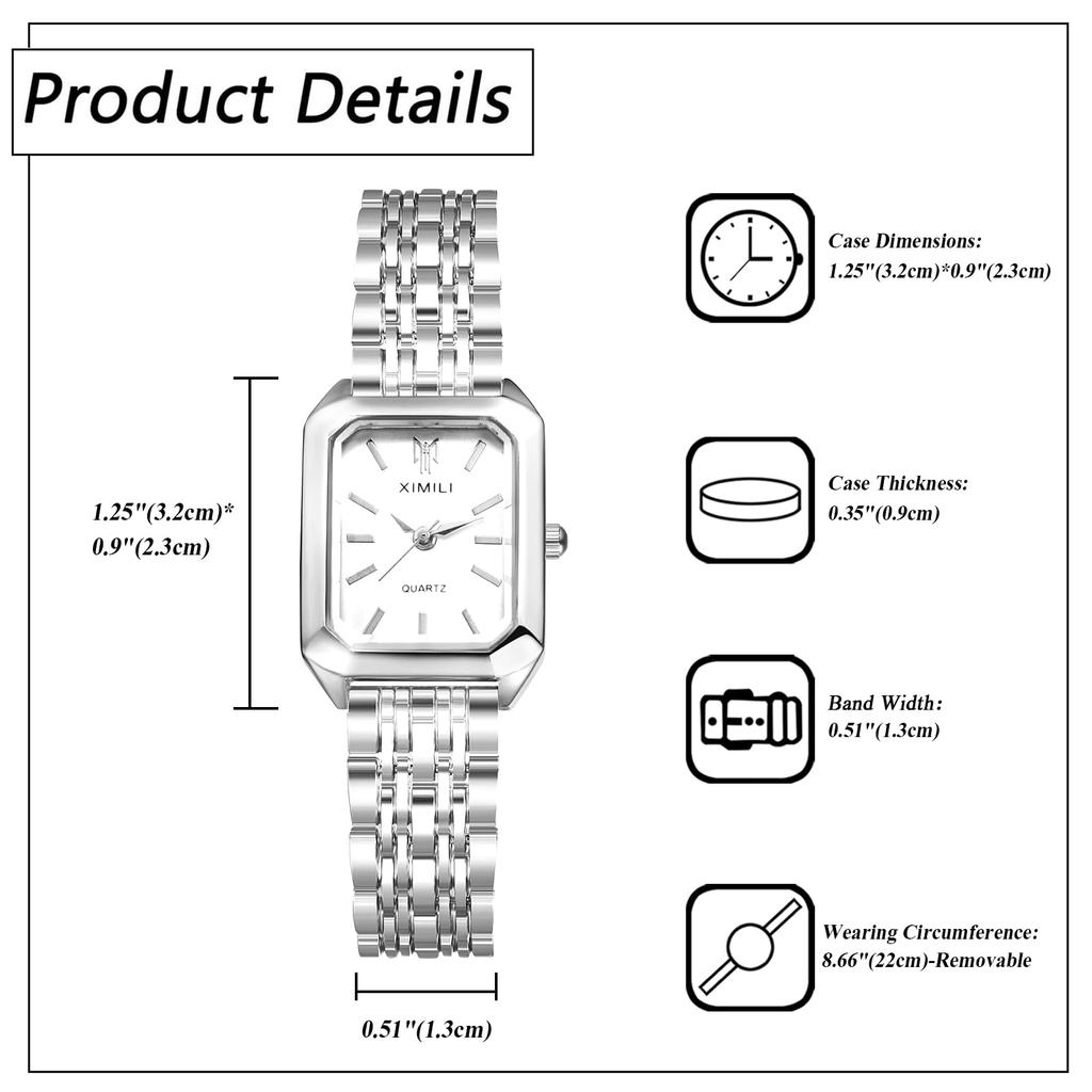 Simple Cute Silver Analog Accessories Day Gift for Her Women's Watch Display, Waterproof, Stylish, Quartz, Leisure, Business, Fashion, - Birthday,