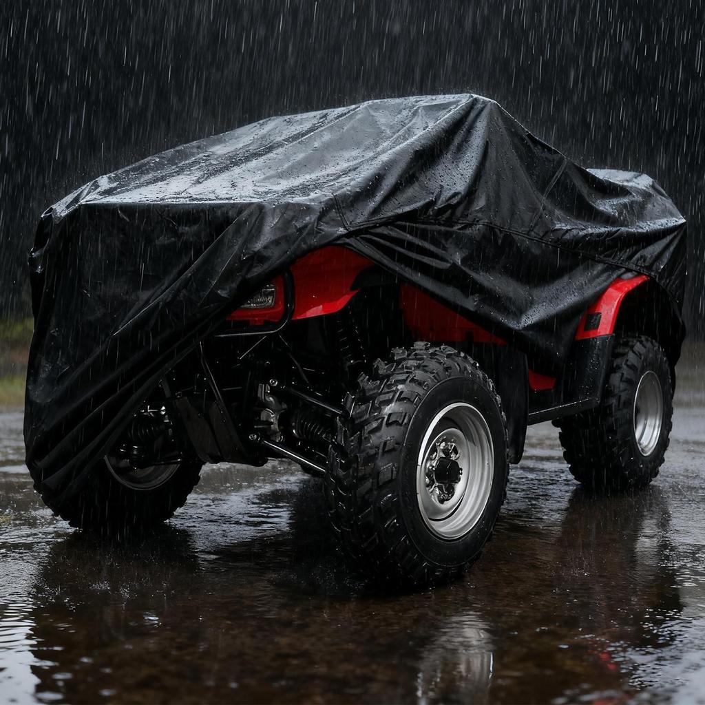 Чехол для квадроцикла 210D Пылезащитный протектор Водонепроницаемый чехол для трактора Для пляжного хранения Гараж Подъездная дорожка Трейл Ферма Ранчо