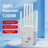 1200Mbps Dual Band WiFi Repeater 2.4G 5G Wireless Signal Extender Wifi Amplifier Router Long Range Wi-Fi Booster for Office Home