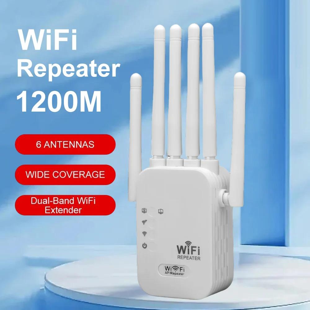 1200 Мбит/с двухдиапазонный повторитель WiFi 2.4G 5G беспроводной усилитель сигнала маршрутизатор усилитель Wi-Fi дальнего действия для офиса и дома