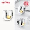 Silver 925 26 Alphabet Letters Charm Heart Love Bead for Charms Bracelets for Women DIY Fine Jewelry Gifts