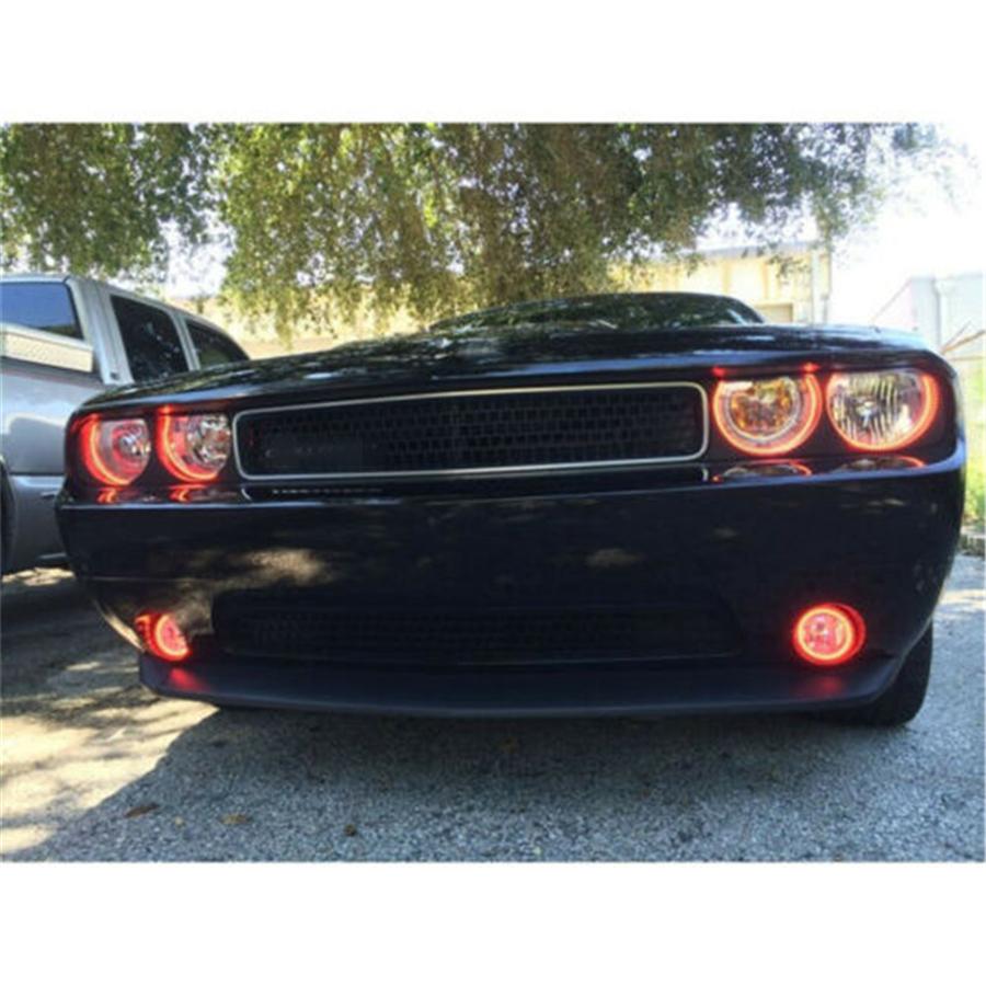 2PCS LED Angel Eyes Cotton Lights RGB APP Bluetooth Halo Rings For Car Scooter M