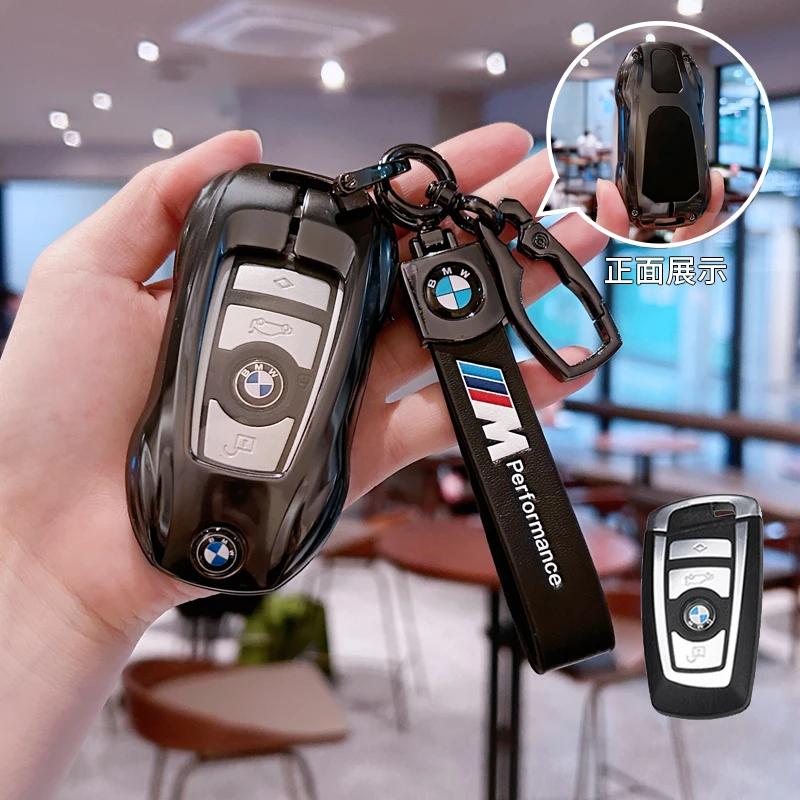 BMW Car Key Case Cover Protector Shell for X1 X3 X5 X6 X7 1 3 5 6 7 Series G20 G30 G11 F15 F16 G01 G02 F48 - Vehicle Accessory GA3