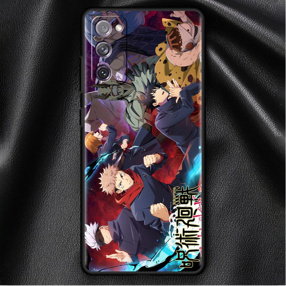 Case For Samsung Galaxy S20 FE S22 Ultra S21 Plus Luxury Soft Phone Case S10 S9 S8 S10e S7 Silicone Funda Jujutsu Kaisen Anime