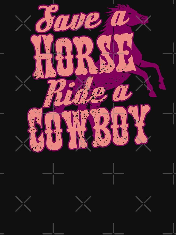 Willie Nelson Save A Horse Ride A Cowboy Pink Essential T-Shirt