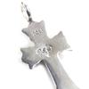 Excellent CHROME HEARTS Pendant Top DBL CH CRS Double CH Cross Charm Silver 925 Used