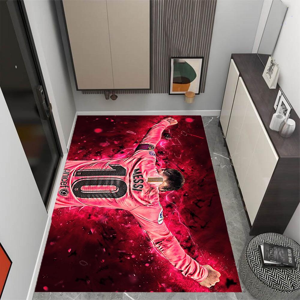 Leo Messi Barcelona Legend Floor Mat Design for Living Rooms Bedrooms Decorate room Foyer Antislip Carpet Office home decor Birthday/Christmas Gift