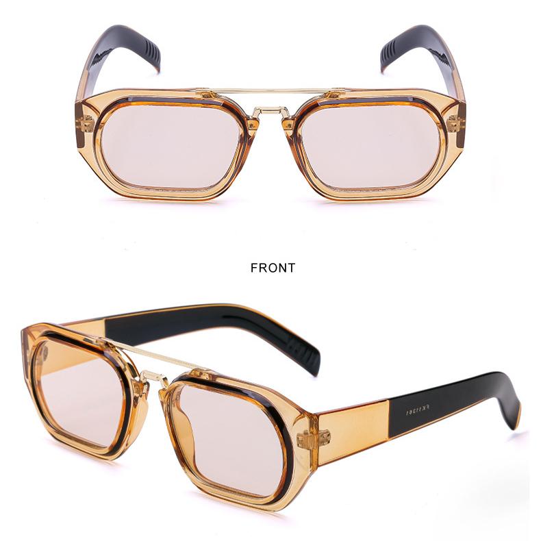 Женские солнцезащитные очки с защитой от солнца, защита от ультрафиолета, модные ретро-квадратные солнцезащитные очки с двойным лучом, мужские очки для вождения, уличной стрельбы