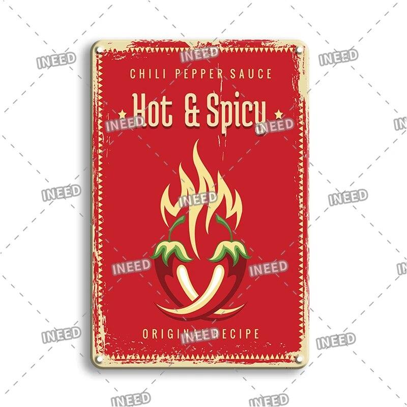 Pizza Zone Metal Poster Tin Plate Ice Cream Hot Dog Vintage Kitchen Iron Painting For Restaurant Party Home Wall Decoration