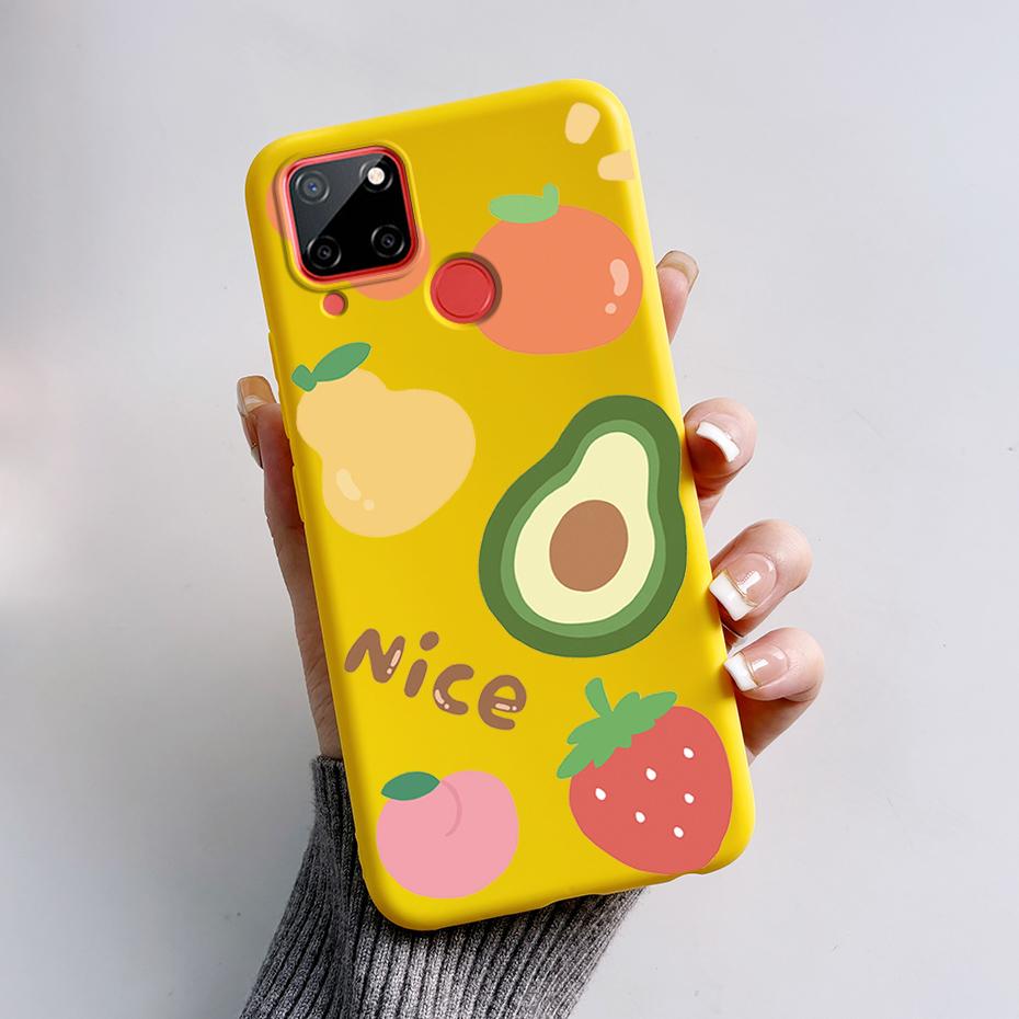 Для OPPO Realme C25 C25S C25Y Чехол Мультяшный Мягкий Силикон Матовый Ударопрочный Задняя крышка телефона Для Realme C 25 S Y Capa Funda Coque