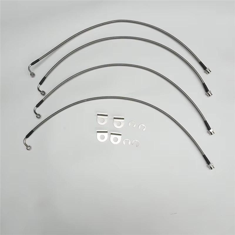Для Jeep Wrangler JK JL 2007-2025 Совместимый Комплект Тормозных Шлангов Армированная Линия из Нержавеющей Стали Аксессуары для Армированных Масляных Шлангов