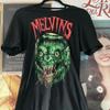 Перепечатка Базовая черная футболка группы Melvins Унисекс Классический стиль S-5XL Унисекс футболка