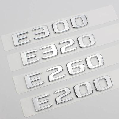 3D ABS Хром Автомобиль Задняя Крышка Багажника Значок Наклейка Эмблема E200 E260 E300 E320 Логотип Для Mercedes E 200 260 300 320 W212 W213 W211