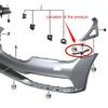 Нижний направляющий кронштейн бампера, левый, накладка для BMW 7 серии G11 G12 2016-2019
