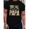 Европейские размеры Papa Vintage Мужская повседневная футболка с круглым вырезом и коротким рукавом для лета, БОЛЬШИЕ РАЗМЕРЫ