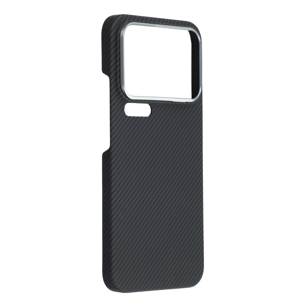 Магнитный чехол для Xiaomi 17 Pro Max из арамидного волокна 600D с тонкой текстурой, металлическая рамка для объектива.