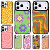Крутой Цветочный Хиппи Бохо Цветочный Чехол для Телефона для iPhone 17 Air 16 15 11 12 14 13 Pro Max Ударопрочный Чехол