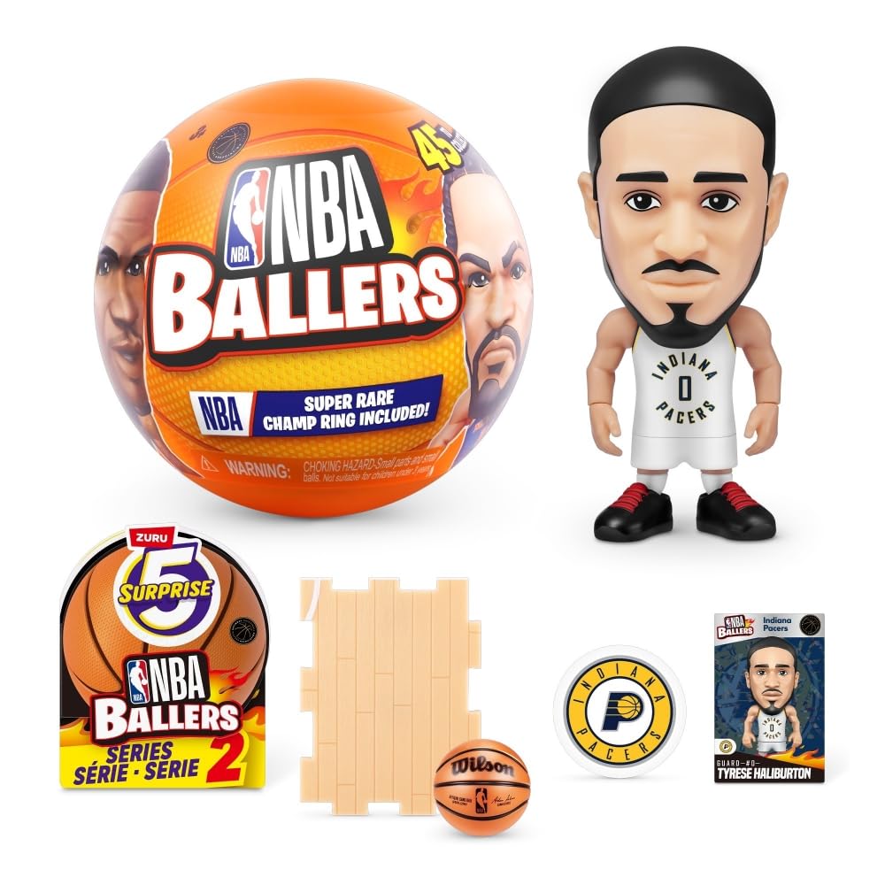 5 сюрпризов Новая серия NBA Ballers 2 Фигурка ZURU (1 шт.) [Параллельный импорт]