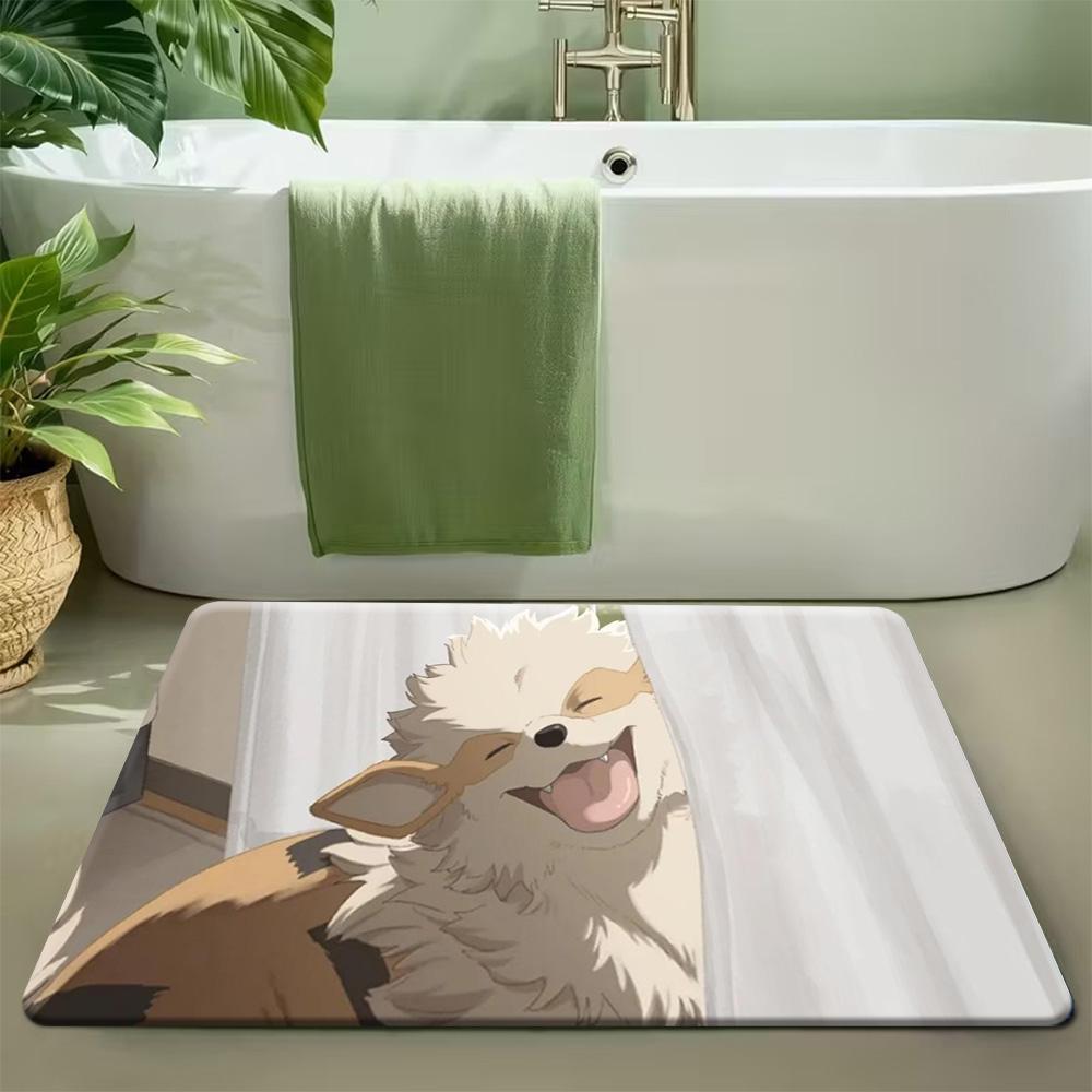 Primal Groudon Legendary Pokemon Volcanic Scene Print Soft Non-Slip Absorbent Home Floor Rug Doormat